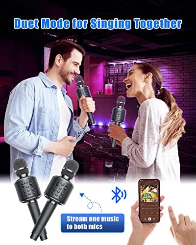 GOODaaa profesionalni bežični Karaoke mikrofon za odrasle, vrhunska kožna ručka, punjivi Bluetooth mikrofon
