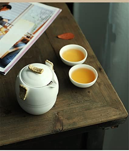 SDFGH Chinese Kung Fu čaj za čaj bijeli porculan keramički čajnik mat mat Pot japanskog domaćinstva na otvorenom