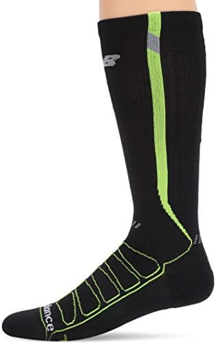 New Balance 1 Pack Run Reflective Compression OTC čarape, crno/žuto, srednje