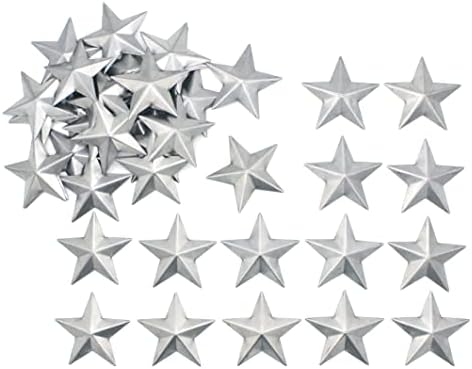 ZNCO 55 kom u rasutih nedovršenih metalnih stalnih zvijezda za zanate, pocinčane srebrne metalne zvijezde