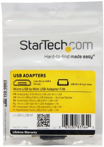 Starch.com Micro USB u Mini USB 2.0 adapter - Micro USB do mini USB crna