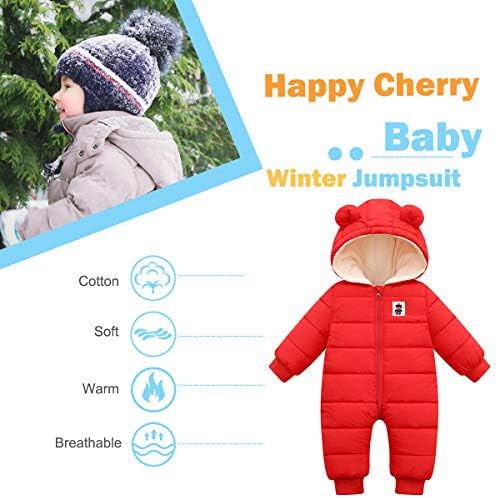 Happy Cherry Baby Snowsuit Zimski Kaput Topla Jakna Sa Kapuljačom