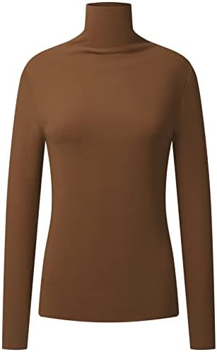 Jaromo Womens Fleece Turtleneck Dugi rukav mekani STRASTI Slim postavljen ispod slojne majice