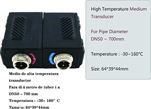 Prijenosni ultrazvučni mjerač protoka mjerač protoka sa 2 visoke temperature TS-2-HT i TM-1-HT pretvaračem