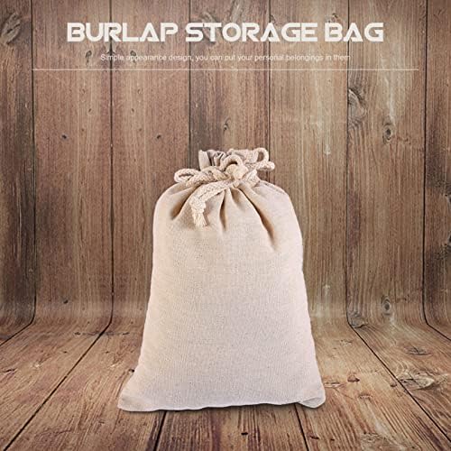 Alipis 5kom za nakit praktične torbe poklon Hessian Draw Kuhinjski Storage proizvodi vreće Burlap kafa Favor