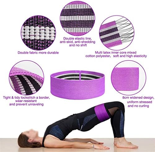 N / A Elastični otpor otpornim kukama Kružna Expander Yoga teretana i fitness Guma savršena za sportske