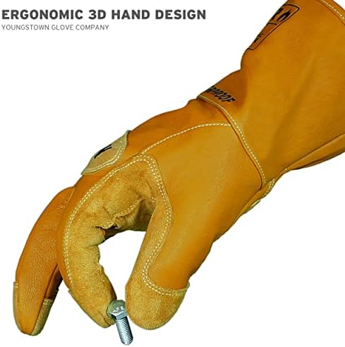 Mladića rukavica 11-3285-60-xxl vodootporna kožna komunalna kožna korisnost obložena rukavima Kevlar, 2x-Large